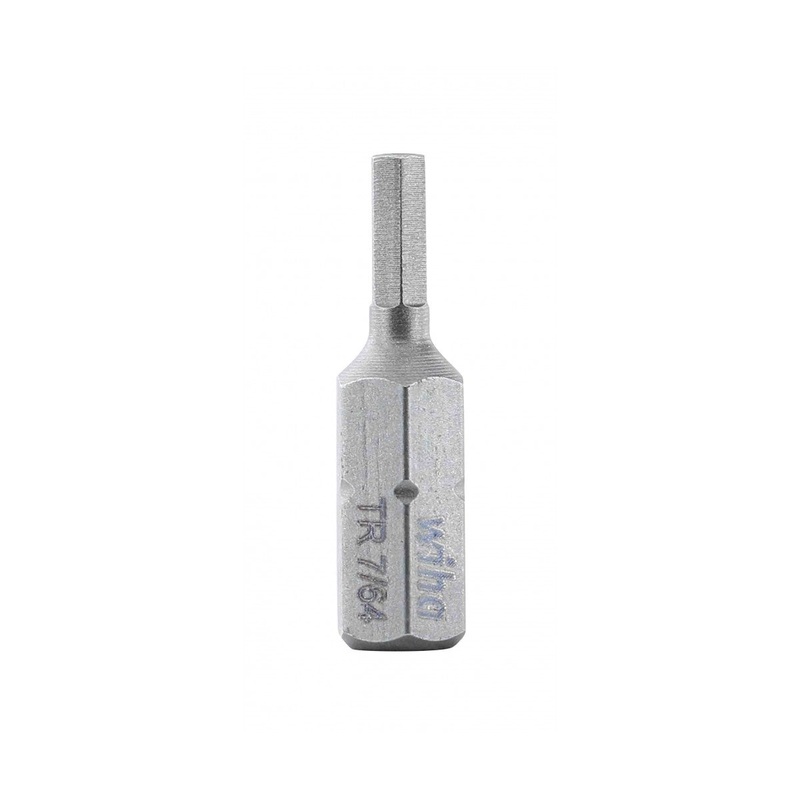 Wiha Tools 71934 Security Hex Insert Bit, 7/64" x 25 mm, 10 Pk.