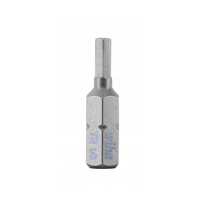 Wiha Tools 71936 Security Hex Insert Bit, 1/8" x 25 mm, 10 Pk.