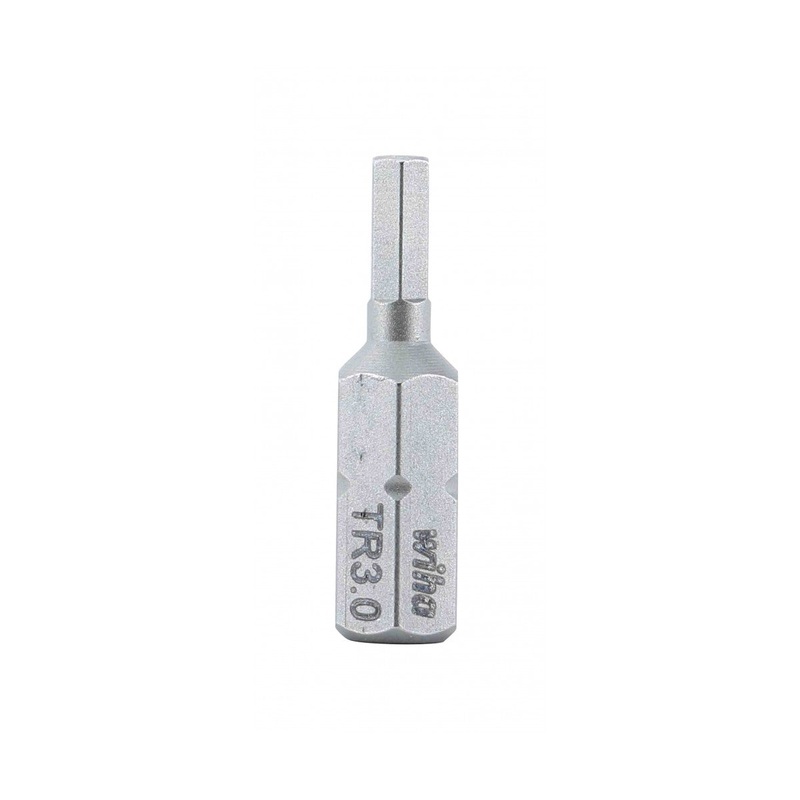 Wiha Tools 71942 Security Hex Insert Bit, 3.0 mm x 25 mm, 10 Pk.