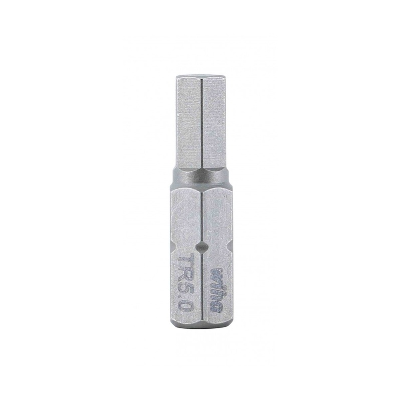 Wiha Tools 71944 Security Hex Insert Bit, 5.0 mm x 25 mm, 10 Pk.