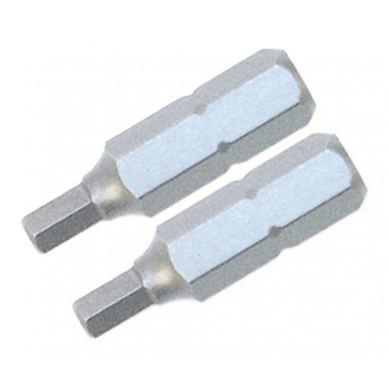 Wiha Tools 71978 Security Hex Insert Bit, 1/4" x 25 mm, 2 Pk.