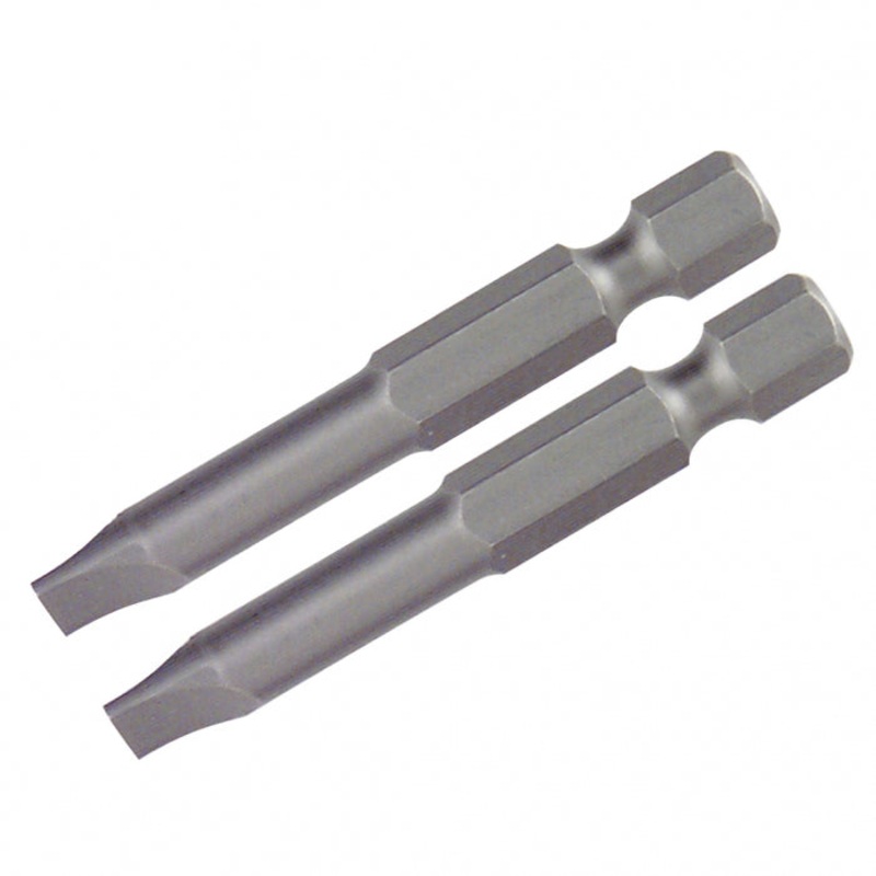 Wiha Tools 74069 Slotted Power Bit, 8.0 mm x 50 mm, 2 Pk.