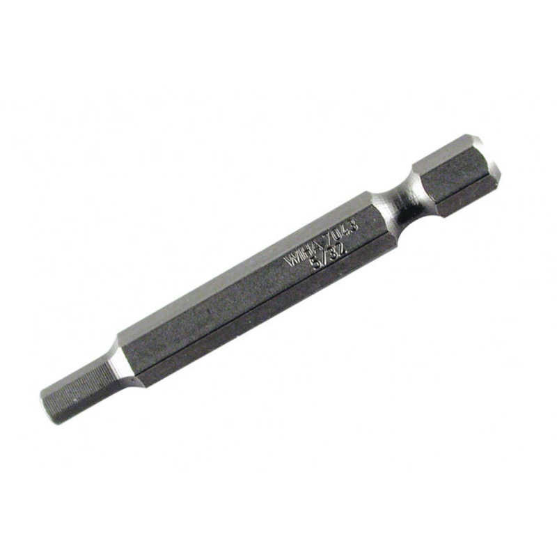 Wiha Tools 74345 Hex Inch Power Bit, 9/64" x 70 mm, 10 Pk.