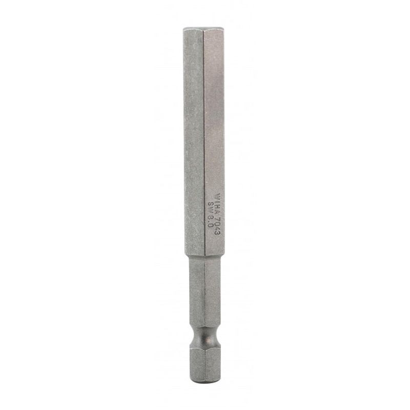 Wiha Tools 74357 Hex Metric Power Bit, 8.0 mm x 70 mm, 10 Pk.