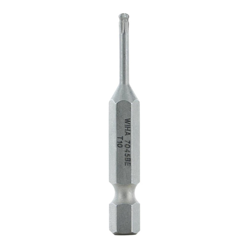 Wiha Tools 74526 TORX Ball End Power Bit, T10 x 50 mm, 10 Pk.