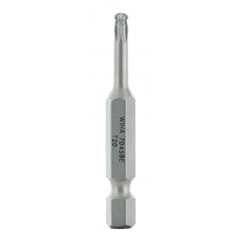 Wiha Tools 74532 TORX Ball End Power Bit, T20 x 50 mm, 10 Pk.