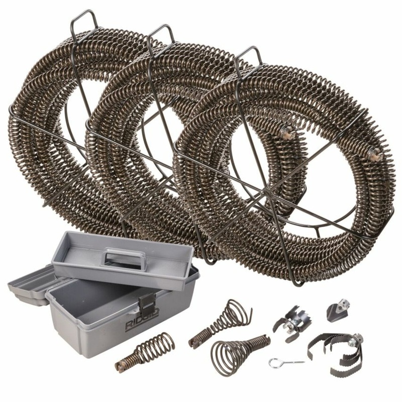 RIDGID 48457 C-14 1/4" Heavy-Duty Carrier Cable Sectional Machine Accessory Kit