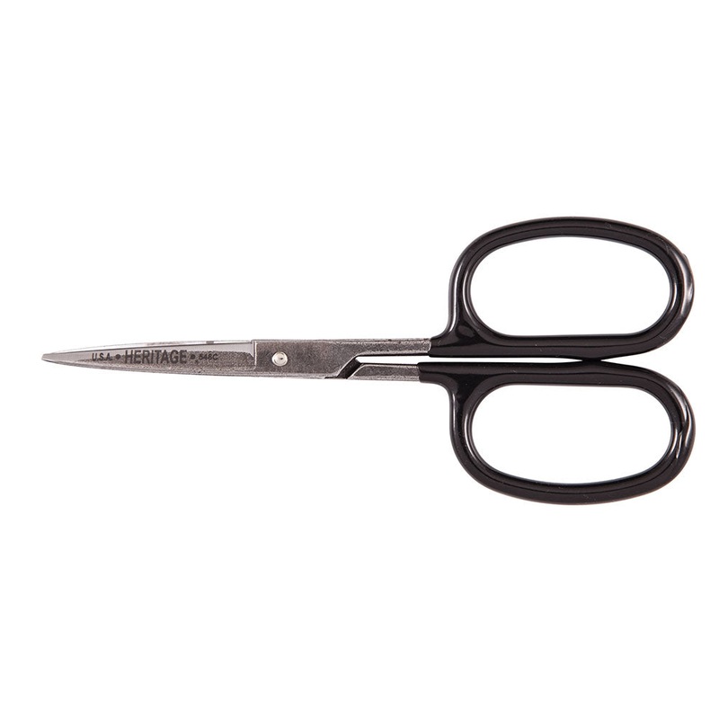 Heritage Cutlery 546C 5 1/2'' Rubber Flashing Scissor w/ Curved Blade