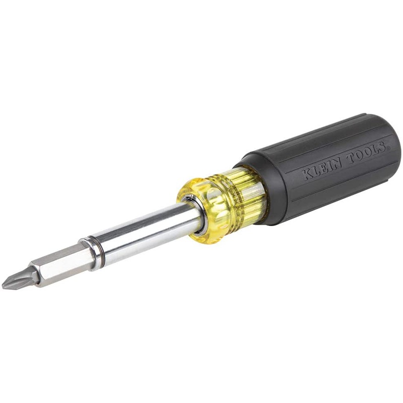 Klein Tools 32500MAG Magnetic Multi-Bit Screwdriver / Nut Driver, 11-in-1 Multi Tool