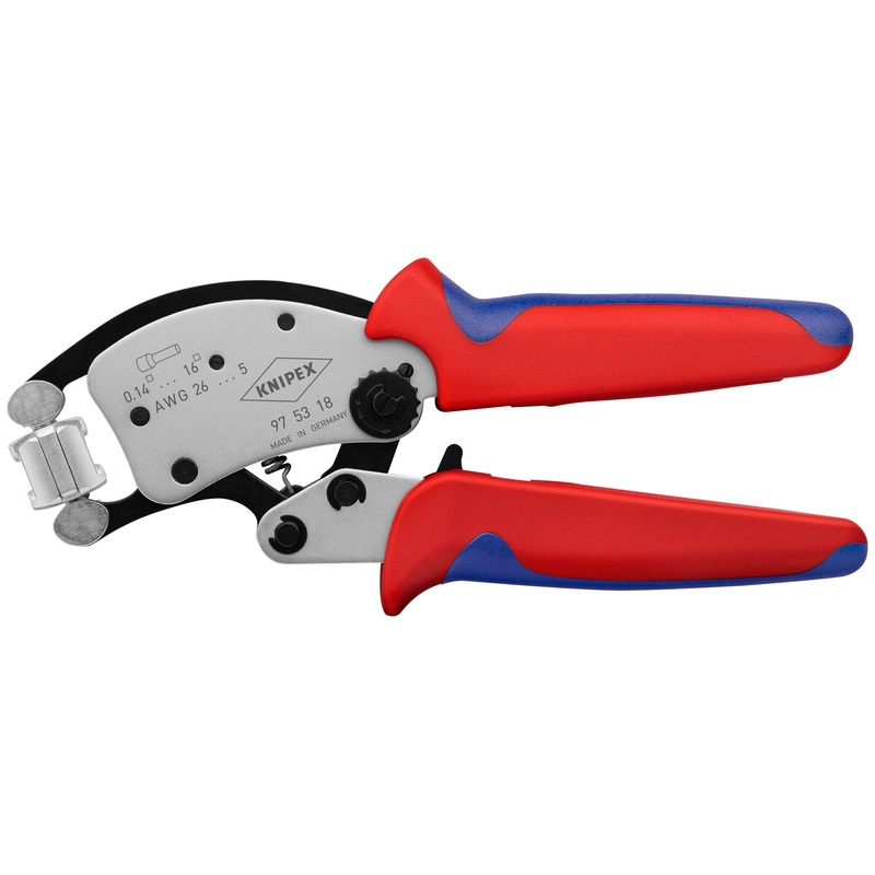 Knipex 97 53 18 8" KNIPEX Twistor16 Self-Adjusting Crimping Pliers For Wire Ferrules