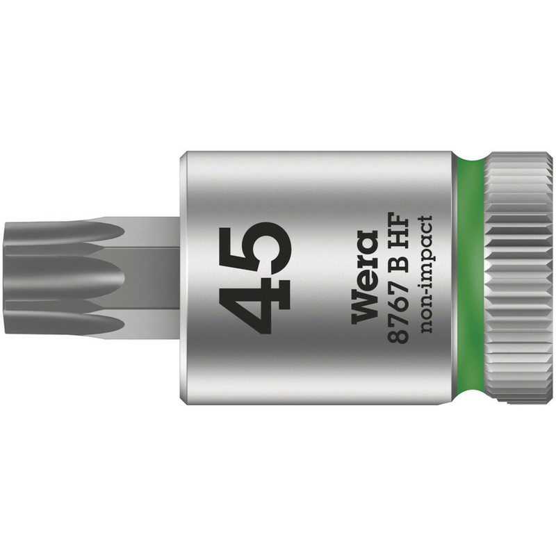 Wera 8767 B HF TORX Zyklop bit socket with holding function, 3/8" drive, TX 45 x 100 mm