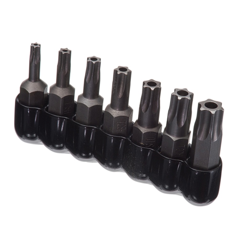 Ideal 78-0101 TORX Tamper-Proof Screwdriver Bit Set; 7-Pieces