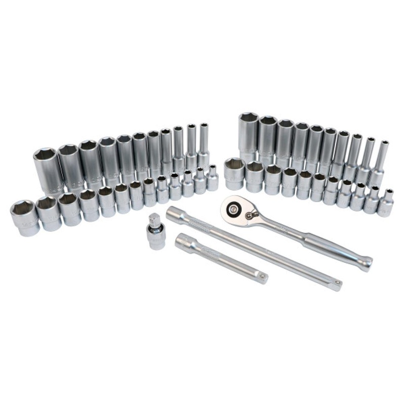 Wiha Tools 33399 49-Piece 1/4 Drive MM and SAE Socket Set