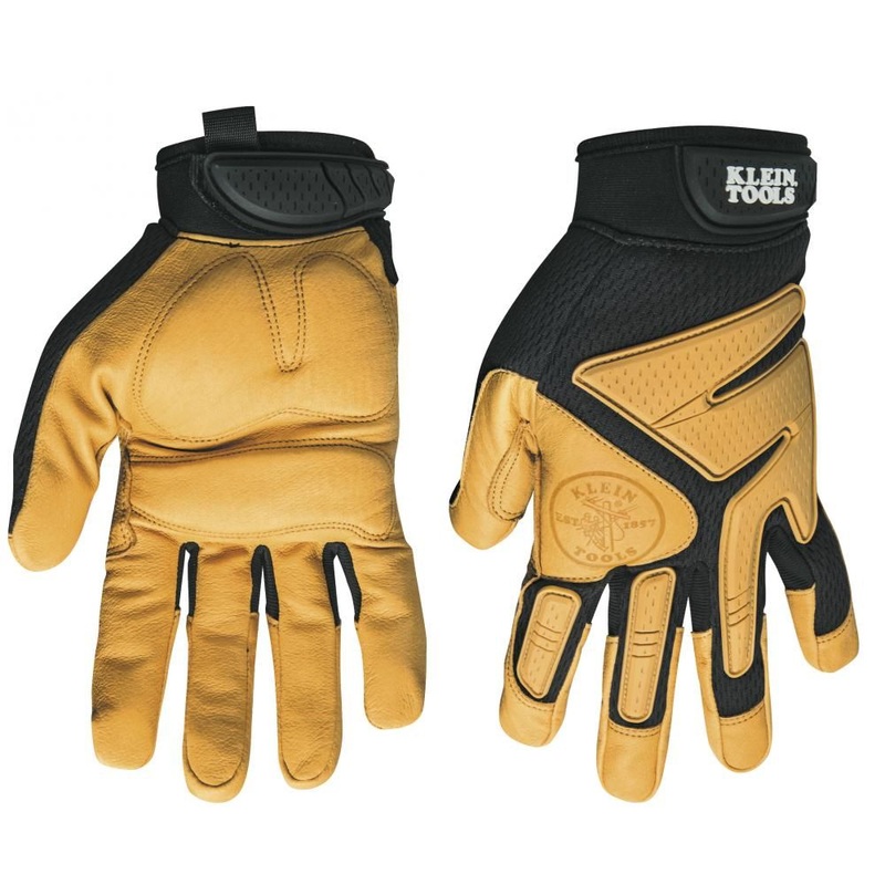 Klein Tools 40220 Journeyman Leather Gloves, Medium