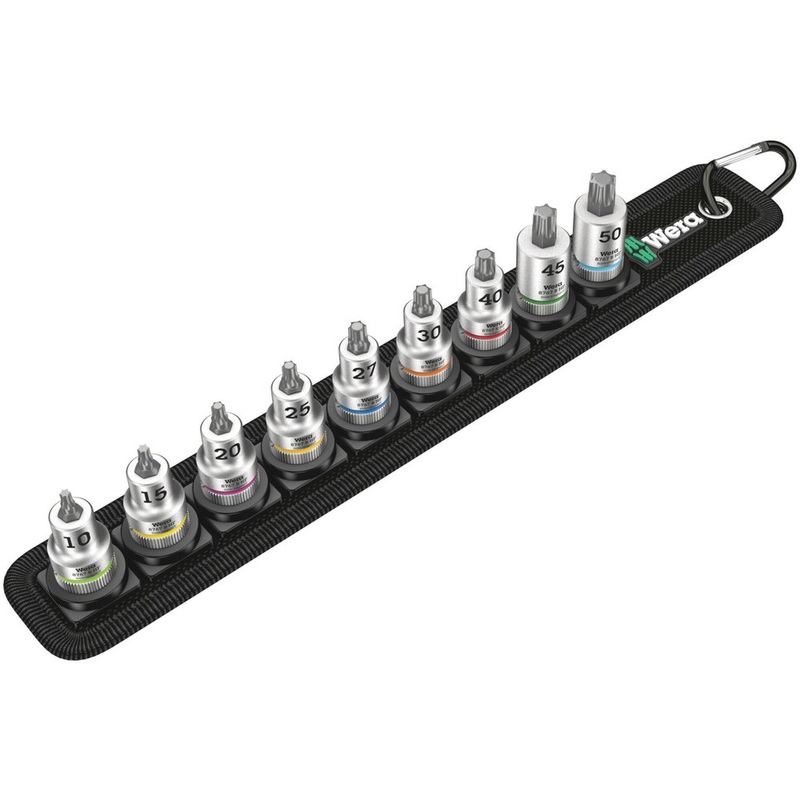 Wera Belt B 3 TORX HF Zyklop bit socket set with holding function, 3/8" drive, 9 pieces