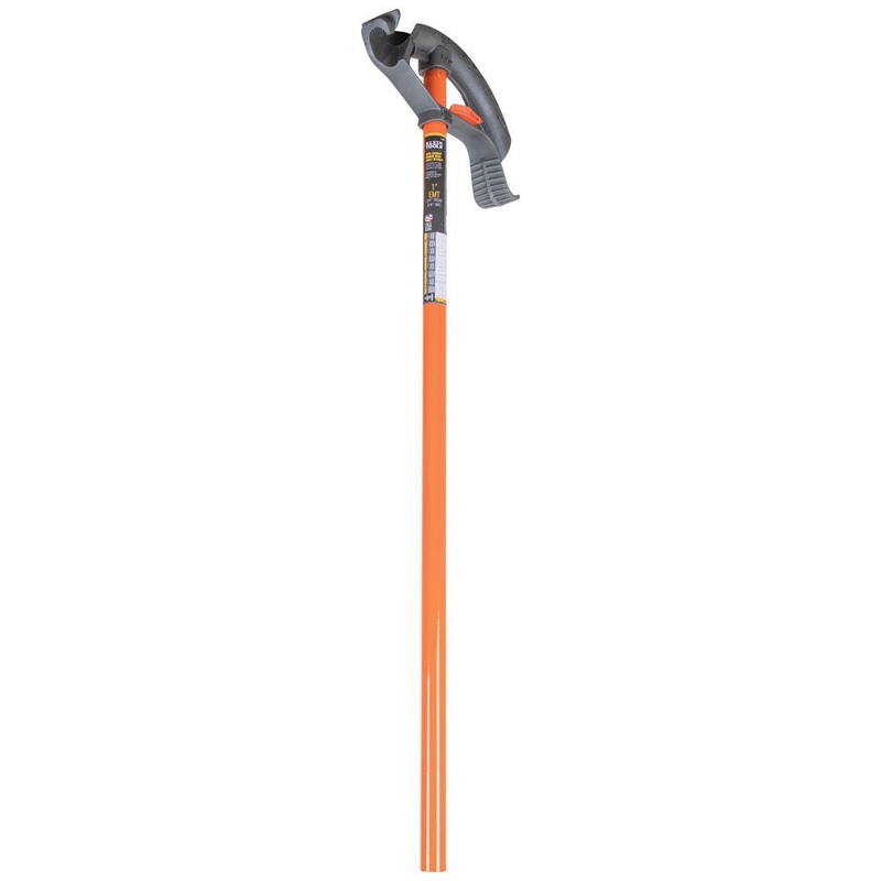 Klein Tools 51605 Conduit Bender 1-Inch EMT with Angle Setter Technology, Wide Foot Pedal and Benchmark Symbols