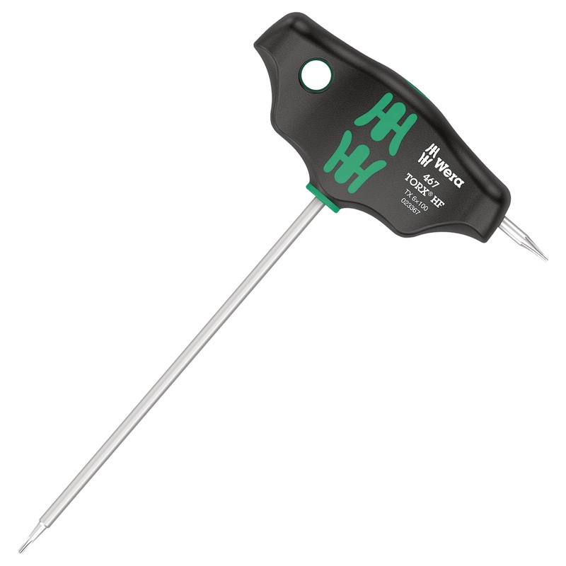 Wera 467 TORX HF T-handle screwdriver with holding function, TX 6 x 100 mm