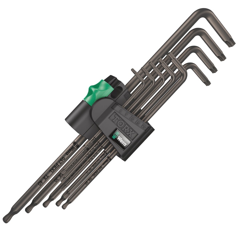 Wera 967/9 TX XL 1 TORX L-key set, long, 9 pieces