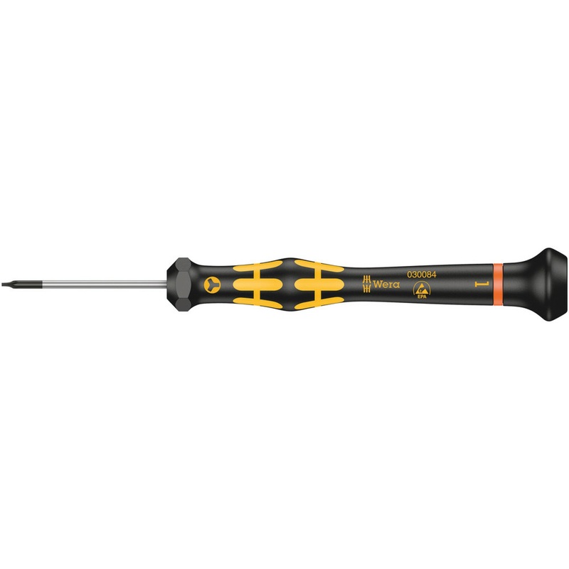 Wera 1572 ESD Kraftform Micro screwdriver for Microstix screws, F x 40 mm
