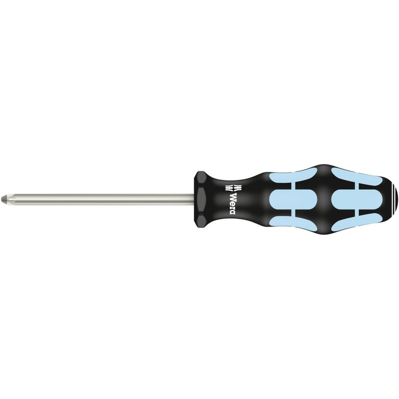 Wera 3355 PZ Screwdriver for Pozidriv screws, stainless, PZ 2 x 100 mm