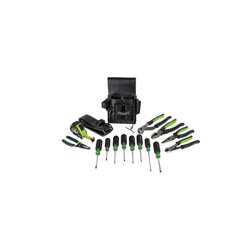 Greenlee 0159-24 Electricians Tool 16 Piece Kit, Metric