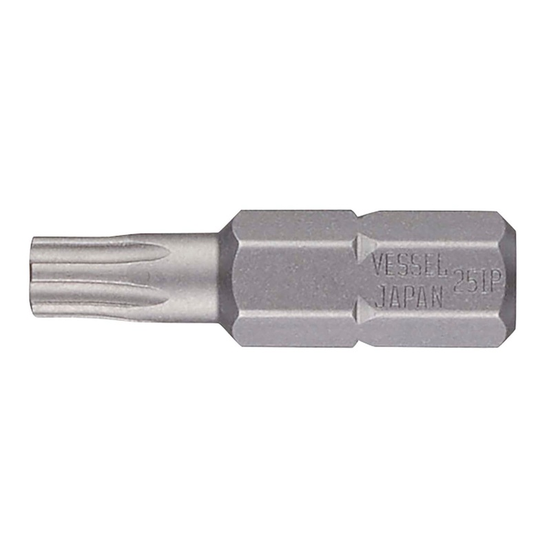 Vessel B33IP2525HP1 Insert Bit 1/4" Hex, 25IPx25H