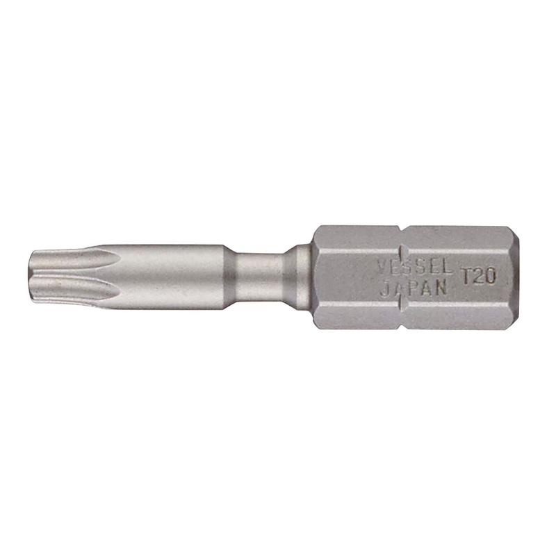 Vessel B33MMBCT2033HRBP1 Insert Bit 1/4" Hex, T20x33H Replacement Bit for MMBC