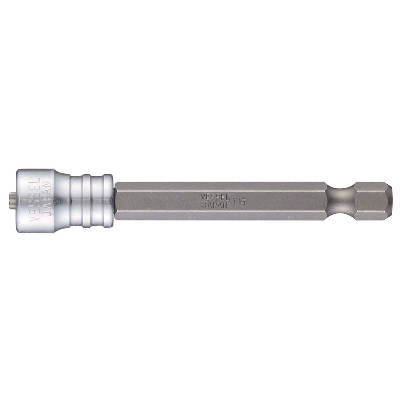 Vessel B35MMBCT1570HP1 Power Bit 1/4" Hex B, T15x70H with Slim Magnet Screw Catcher