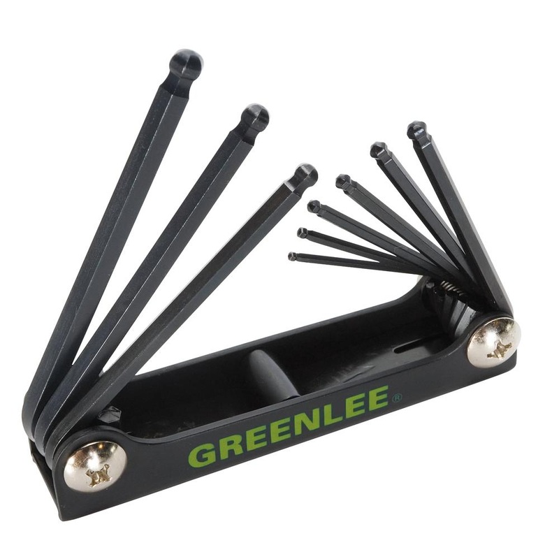 Greenlee 0254-12 9-Piece Ball-End Hex Wrench Set