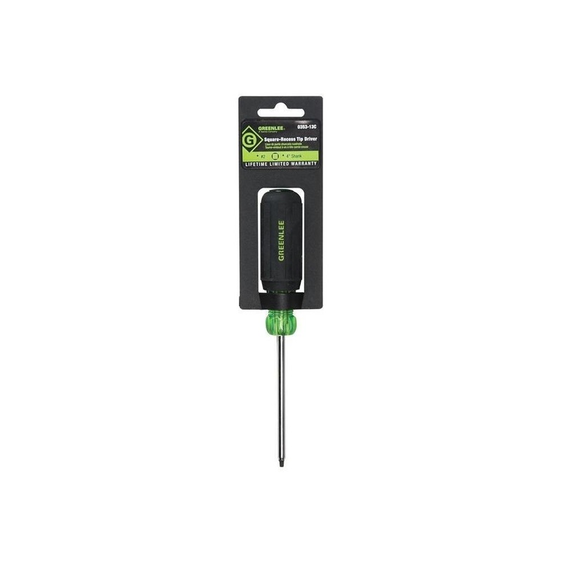 Greenlee 0353-13C Square-Recess Tip Driver #2 x 4"