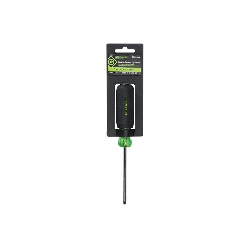Greenlee 0353-14c Square-Recess Tip Driver - #3 x 4"