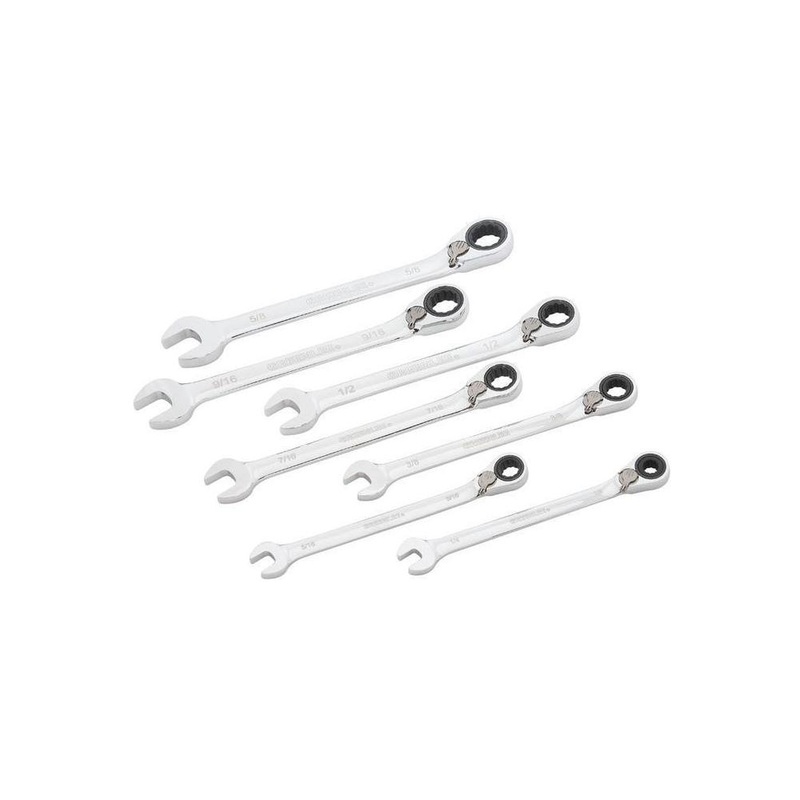 Greenlee 0354-01 7-Piece Combination Ratcheting Wrench Set