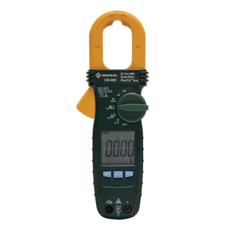 Greenlee CM-860-C, 600 AMP AC True RMS Clamp Meter Calibrated