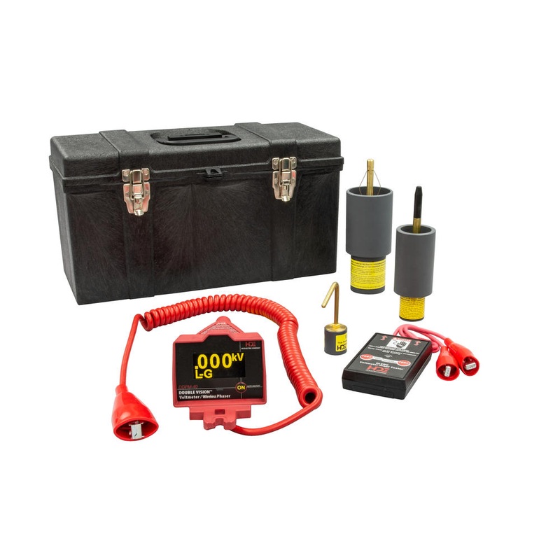Greenlee DDPM-40S/K03 Double Vision Dual Display Wireless Phasing Meter 5V-43kV, OH/UG Single Kit 2