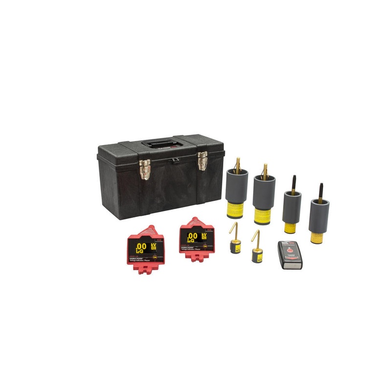 Greenlee DDVIP-138/K03 Double Vision Dual Display Wireless Voltage Indicating Phaser 100V-138kV, OH/UG Kit 2