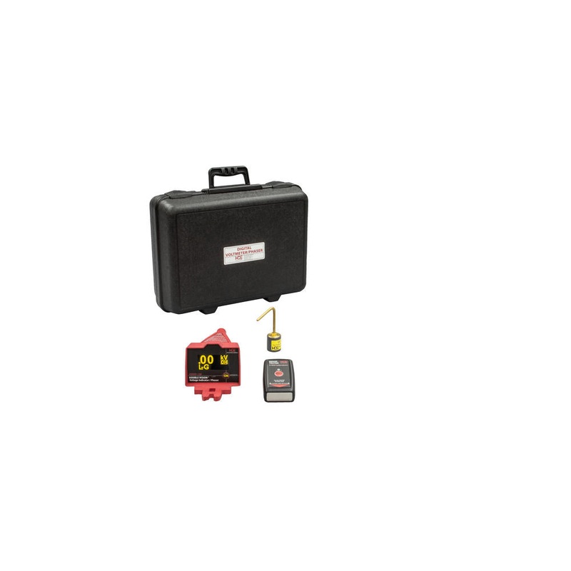 Greenlee DDVIP-138S/K01 Double Vision Dual Display Wireless Voltage Indicating Phaser 100V-138kV, OH SingleKit 1