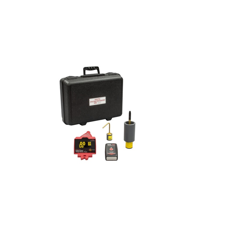 Greenlee DDVIP-138S/K02 Double Vision Dual Display Wireless Voltage Indicating Phaser 100V-138kV, OH/UG Single Kit 1