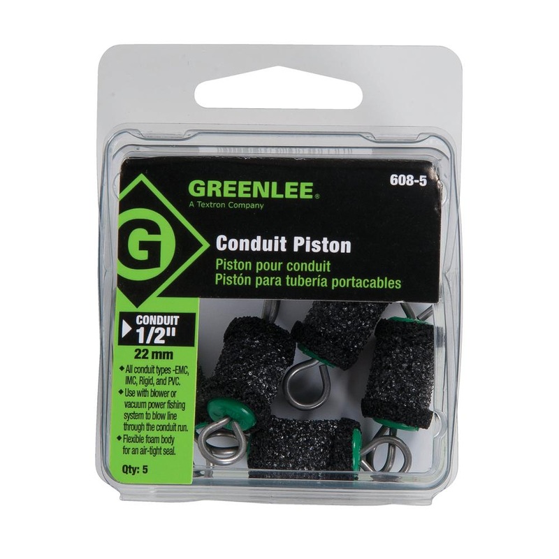 Greenlee 608-5 Conduit Piston, 1/2" (5 Pack)