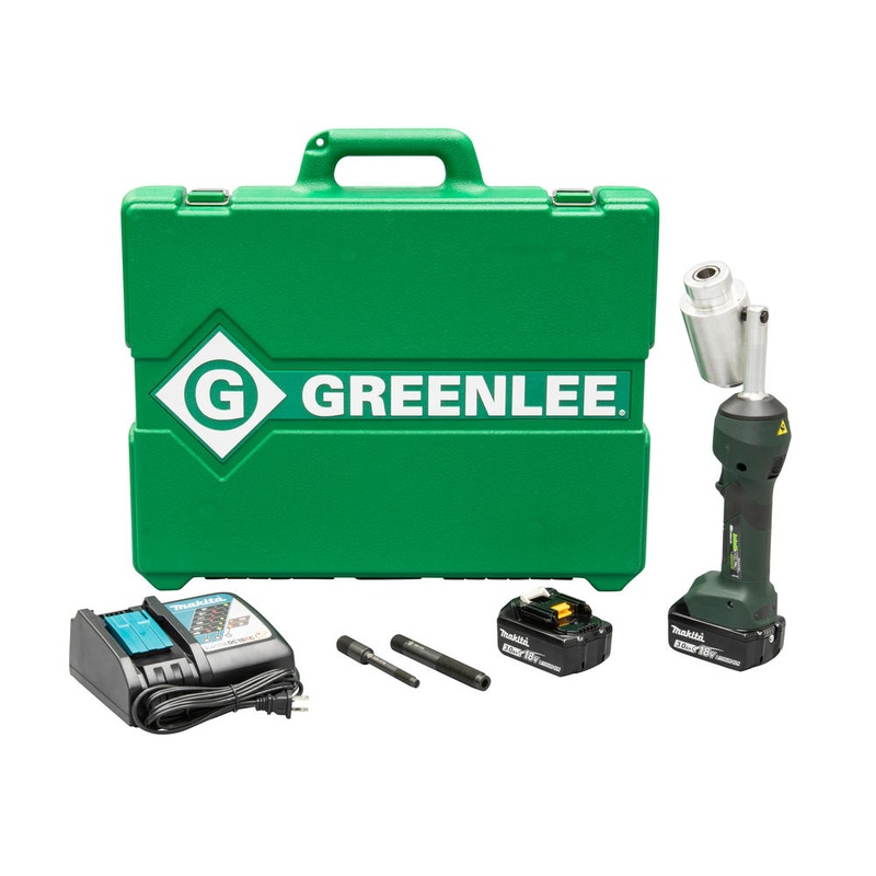 Greenlee LS100X11A Intelli-PUNCH Driver, Draw Studs, Batteries, Changer and Case