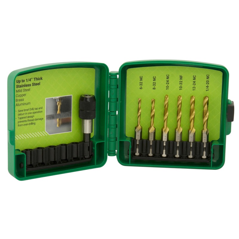 Greenlee DTAPSSKIT 7-piece Drill/Tap Bit Kit for Stainless Steel (Standard)