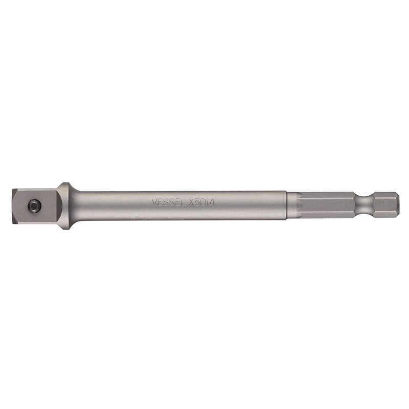 Vessel B35SA95100P1 Power Bit 1/4" Hex B, 3/8"SQx100 Socket Adaptor