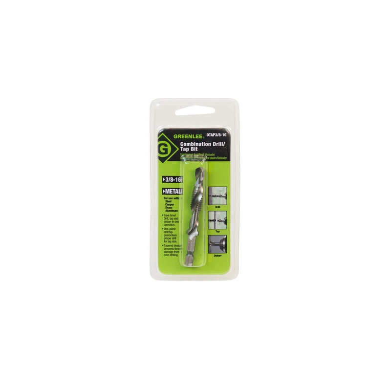 Greenlee DTAP3/8-16 3/8-16 DRILL/TAP