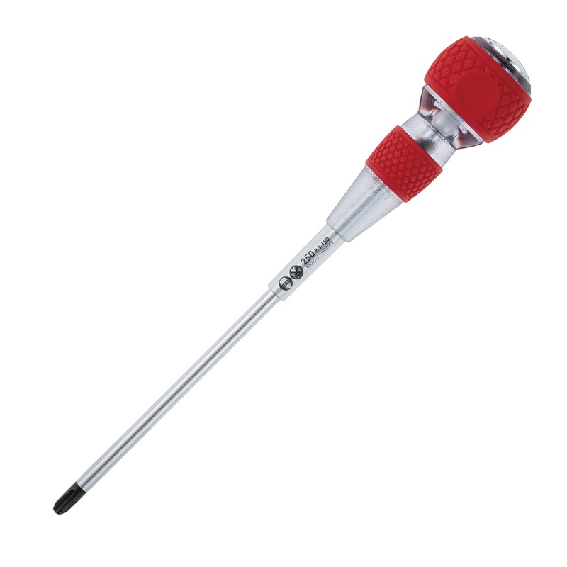 Vessel 250P3150 BALL GRIP Non-Conductive Tang-Thru Screwdriver No.250 PH3x150