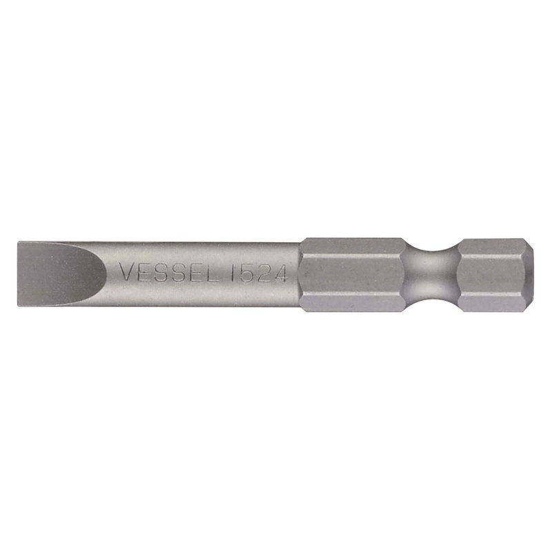 Vessel B35S6351049HP1 Power Bit 1/4" Hex B, Slotted 6.35x(t)1.0x49H