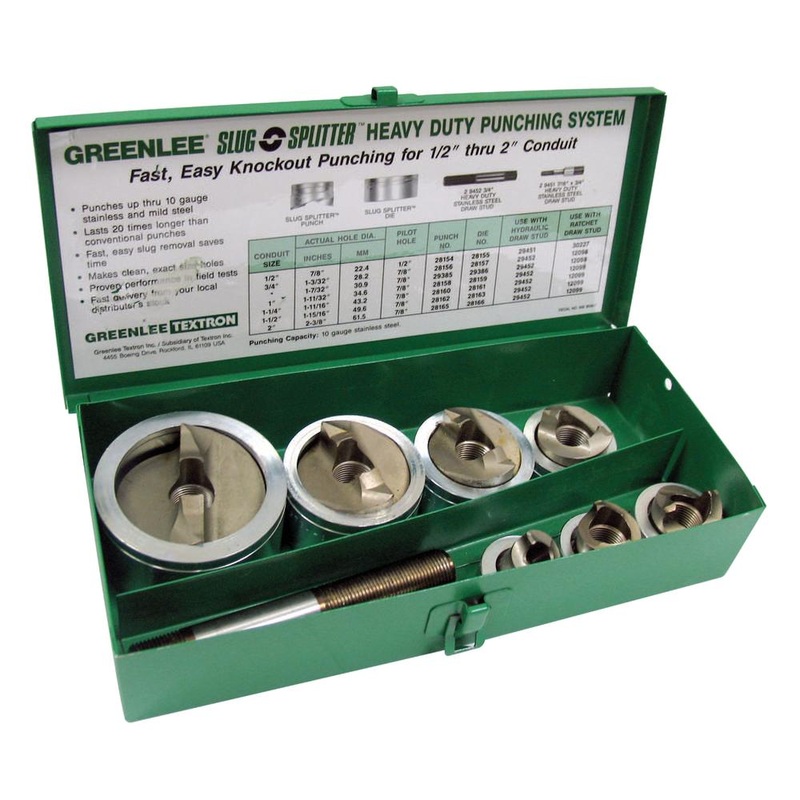 Greenlee 7307 Slug-Splitter SC Knockout Punch Set