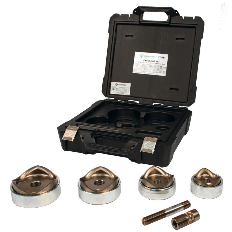 Greenlee 7308 Slug Splitter SC Knockout Punch Kit (2-1/2", 3", 3-1/2", & 4" Conduit)