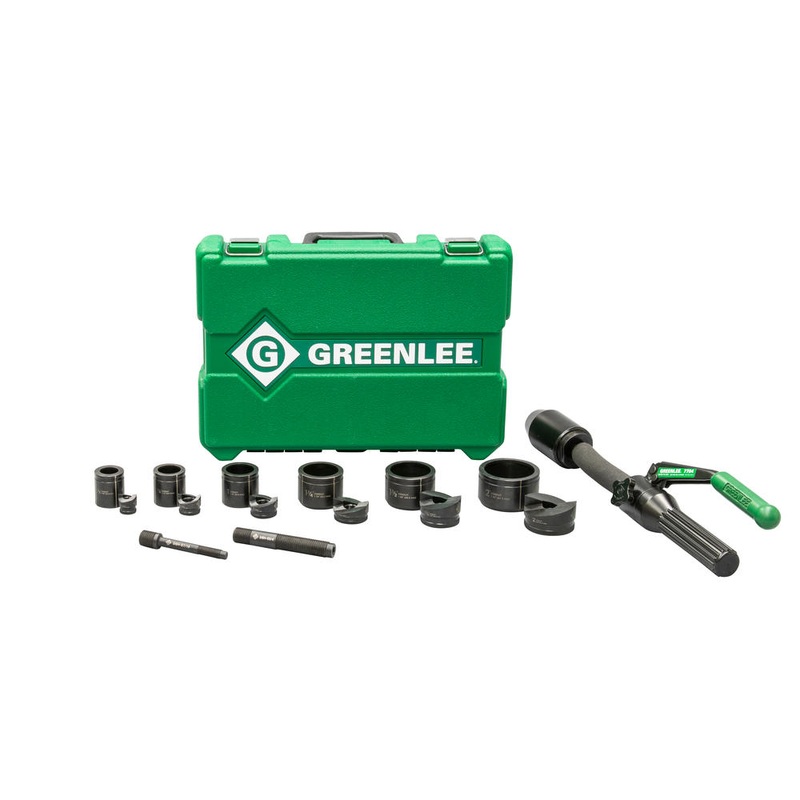Greenlee 7706SB Quick Draw Flex 8-Ton Hydraulic Knockout Kit with SlugBuster 1/2" to 2"