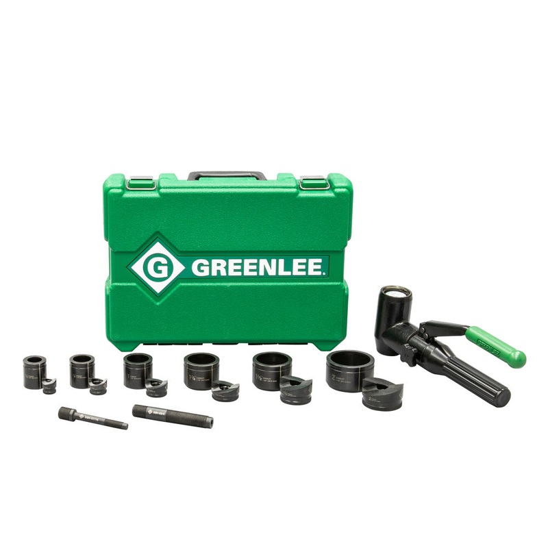 Greenlee 7906SB Quick Draw 90 8-Ton Hydraulic Knockout Kit with SlugBuster 1/2" to 2"