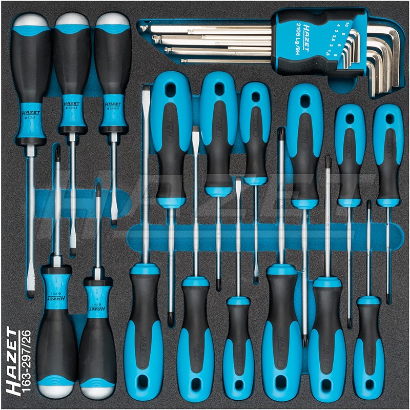 Hazet 163-297/26 Screwdriver Set, 26 Pieces