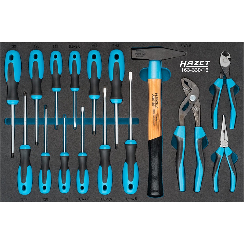Hazet 163-330/16 Tool Set, 16 Pieces